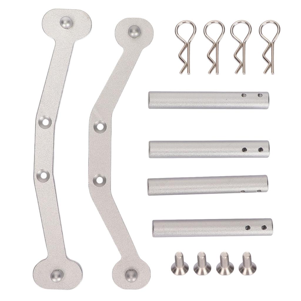 RC Metal Aluminum Body Mount Set CNC Machining Silver Color RC Replaceable Parts for ARRMA Typhon