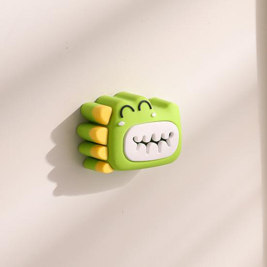 Dinosaur Towel Holder Free Punching Waterproof Storage Holder Strong Adhesive Moisture-Proof Durable Clip for Bathroom Kitchen