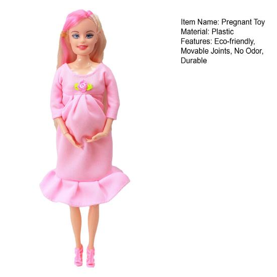 Yousheng 1/2Pcs Pregnant Mother Toy with Baby Dolls Moving Joints Design Eco-friendly No Odor Fashion Creative Pregnant Dolls