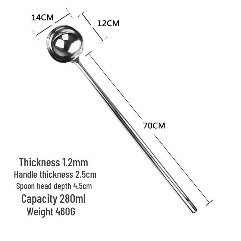 Stainless Steel Long Handle Wok Ladle