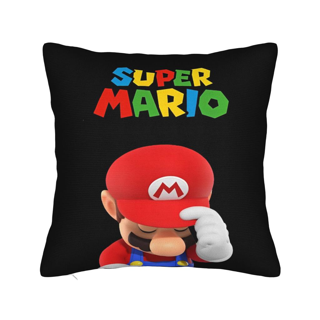 Marios 3 Pillowcase Polyester Cushion Cover Decoration Pillow Case Cover Home Zipper 45X45Cm