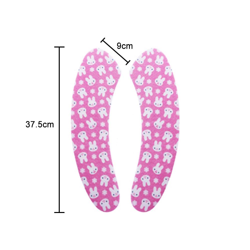 Silicone World 1 Pair Reusable Warm Toilet Seat Filling Washable Bathroom Mat Seat Cover Thick Cartoon Sticky Toilet Cushion