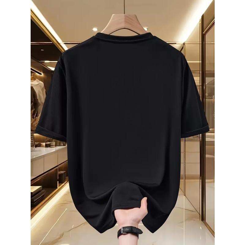 European sizes Cat Lovers Swimming Black Cat Crew Neck Short Sleeve T-Shirt, Men'S Loose Streetwear Fashion Style