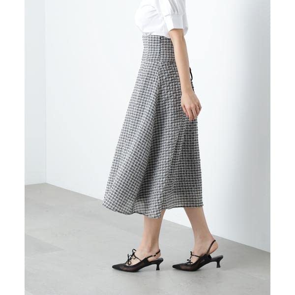 JILL by JILL STUART Skirt [Pre-order: Arrives mid- to late March] Women's Fukure Check Series Skirt, 125-3120021, Black