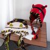 Cartoon Little Monster Woolen Hat Female Autumn and Winter Fringed Braid Headgear Warm Ear Protection Lei Feng Hat