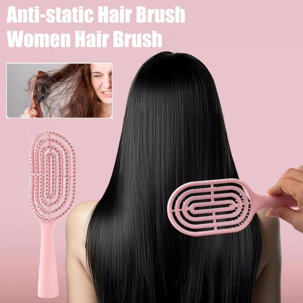 Anti-static Vented Hair Brush Thin Thick Curly Hair Styling Tool Hair Paddle Brush  for Women Girls