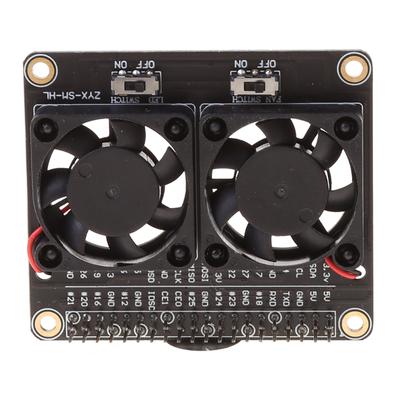 Raspberry Pi 4B Dual Fan Raspberry Pi 4B Kühlkörper-Kit Raspberry Pi 4B GPIO