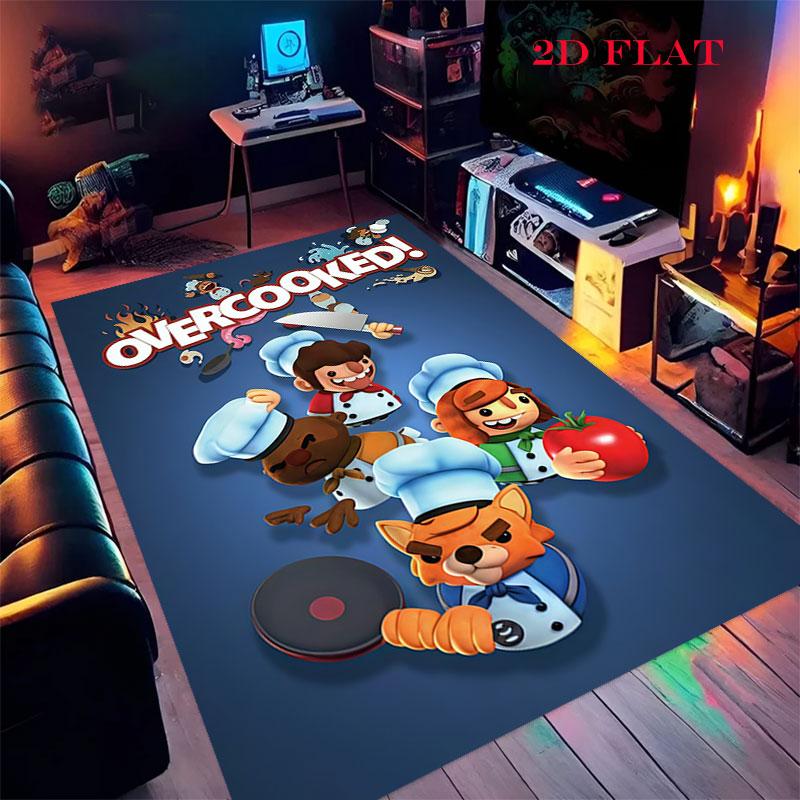 Overcooked Carpet Rug for Living Room Bedroom Home Sofa Decoration,Kids play Nonslip Floor Mat