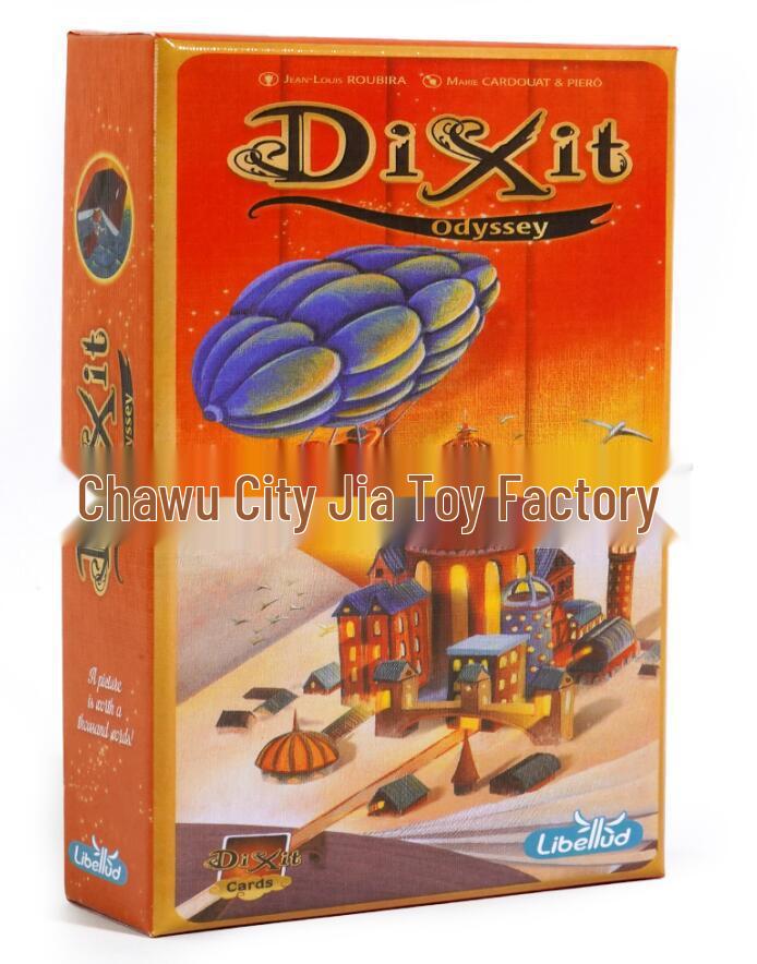 Dixit Odyssey: Gioco di Società Strategico in Inglese con Frammenti di Parole e Tappetino di Gioco