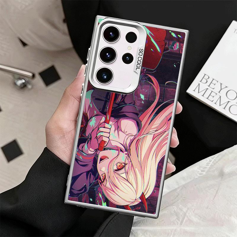 Anime Character Power CSM Soft Phone Case for Samsung Galaxy S24 S25 FE S26 Edge S23 Ultra S22 Plus S21 + Shockproof Cover Back