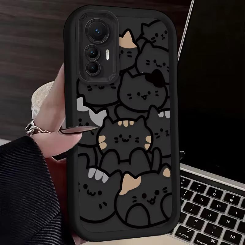 Cartoon Animal Cute Cat Pattern Phone Case For Xiaomi Mi Poco X6Pro X6 X7 X5 Pro Mi Poco F7 F6 F5 Pro Soft Silicone Cover