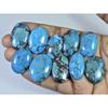 Colour Enhanced Magnesite Turquoise Oval Cabochon Loose Gemstone 10Pcs Lot C-2088