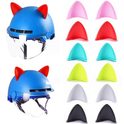 Décoration mignonne pour casque de moto avec oreilles de chat - Autocollants oreilles de chat pour casque de vélo et moto