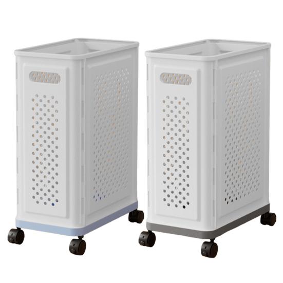 Rolling Yoga Mat Storage Basket Home Gym Storage Rack with Wheels Breathable Mesh Basket Organizer for Yoga Mats Rackets Blankets