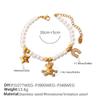 Pearl String Multi-Pendant Necklace Bracelet Cute Bear Smiley Element Sweet Wind Jewelry Set