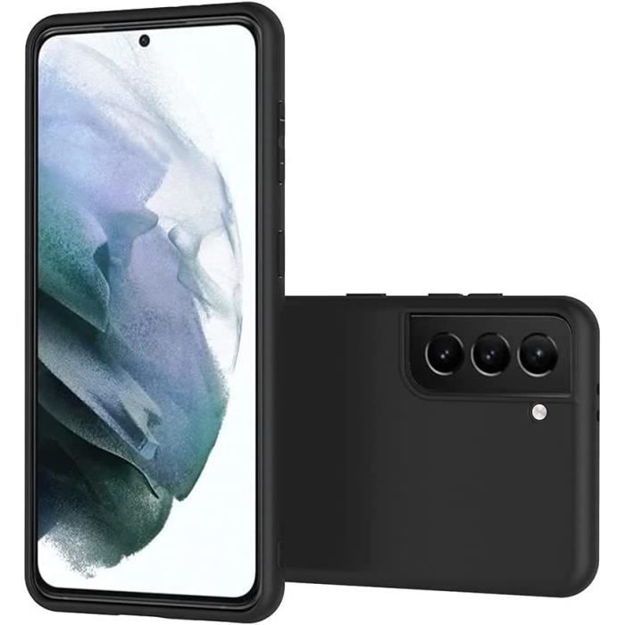 Case - BOOLING - for Samsung S21 Plus - Black - Flexible - Anti-Scratch - 2 Tempered Glasses