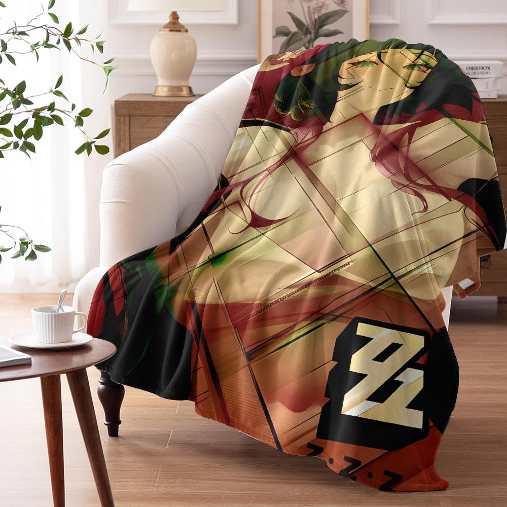 Zenless Zone Zero Game Throw Soft Flannel Throw Summer AC Blanket Lightweight Cool Nap Blanket for Sofa Bed Couch Travel