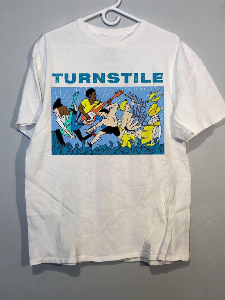 New! Turnstile Band Cotton WHite Shirt Unisex Concert S to 5XL SG310 Unisex T-Shirt XL