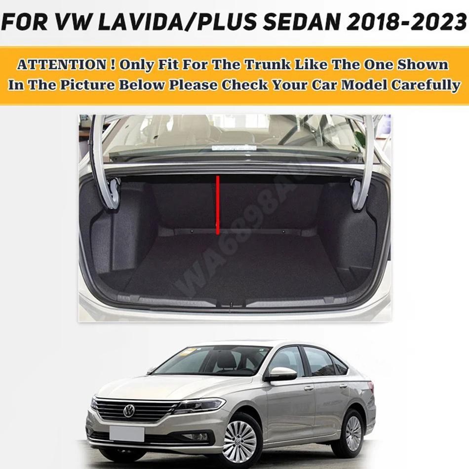 Car Trunk Mat For VOLKSWAGEN VW LAVIDALavida Plus sedan 2018-2025 19 20 21 22 Auto Anti Dirty Durable Luxury Leather Carpet