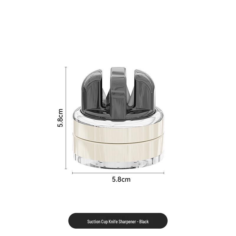 Stainless Steel Suction Cup Knife & Scissors Sharpener - New Whetstone Model for Quick Sharpening