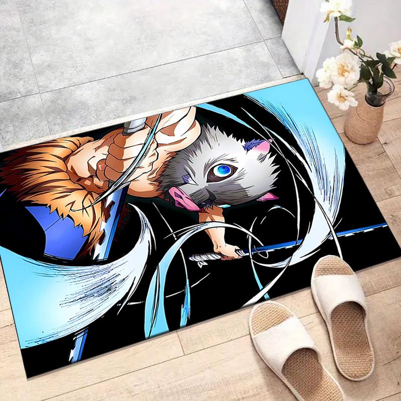 1pc Demon Slayer3 Design Printed Area Rug Carpet for Bedroom Living Room Home Decor Rugs Mat Non Slip Mat Rug for Bedside