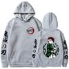 Japanese Anime Demon Slayer Kamado Tanjirou Hoodie Men Fashion Cartoon Hoody Pullover Harajuku Long-Sleeved Clothes Sweatshirts