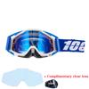 Motorcycle glasses MTB off-road goggles replacement lens single layer glasses bag