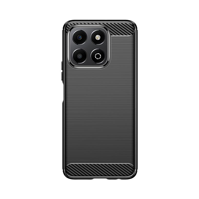 

For Huawei Honor X6b Case Cover Honor X6b Capas Shockproof Phone Back Bumper Soft TPU Carbon Fiber Cover Honor X6b X7b X8b X9b For Honor X6B чёрный