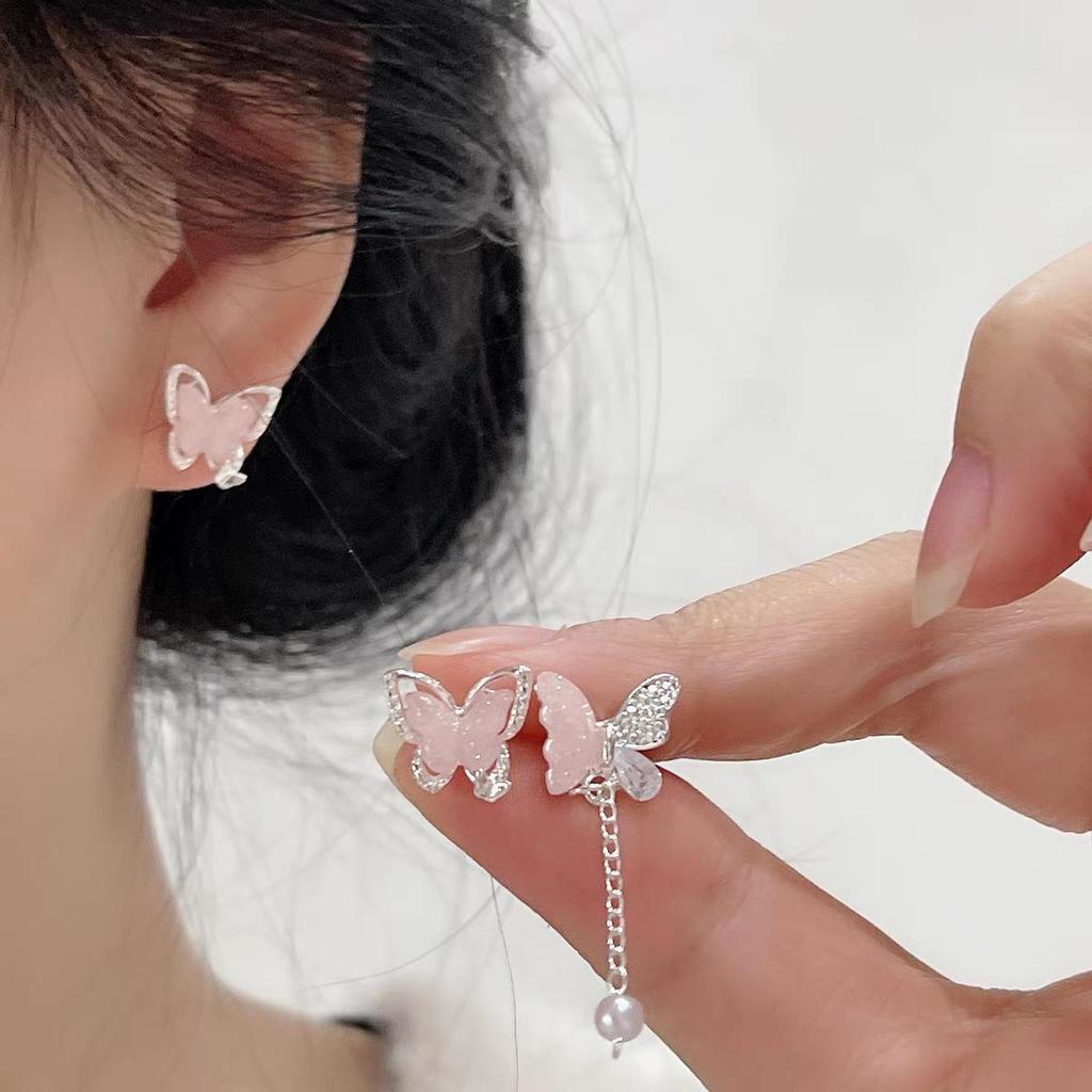 2025 Floral Season S925 Sterling Silver Earrings for Girls - Sweet, Niche One-Week Set