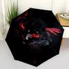 1pc Black CatOpen/Close Umbrella-Windproof, Compact Travel Umbrella, Sturdy 8-Rib Shaft, Outdoor Accessory1194