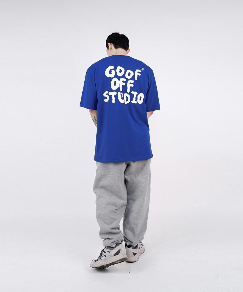 Gupeuopeuseutyudio Gofs Main Logo T-Shirt Blue