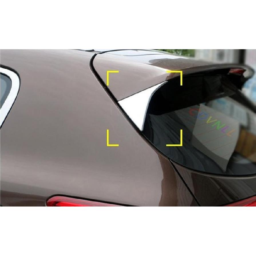 ABS Chrome Rear Window Spoiler Trim Cover For Kia Sportage 2017-2019