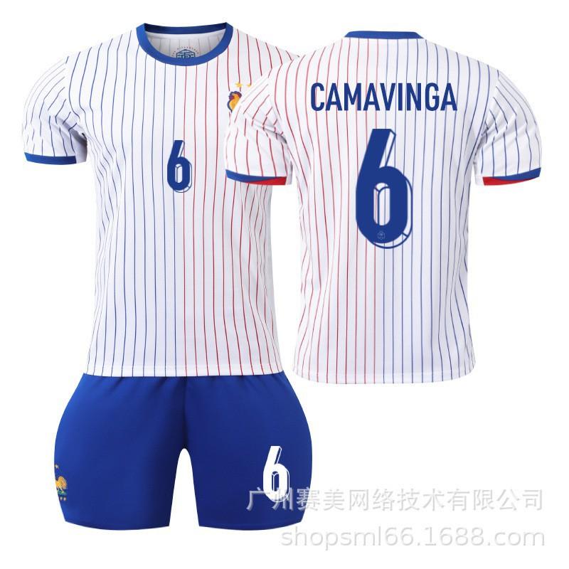 Europacup Uit Nr. 10 Mbappe 8 Meni 7 Grizmangiru Voetbalshirt Set