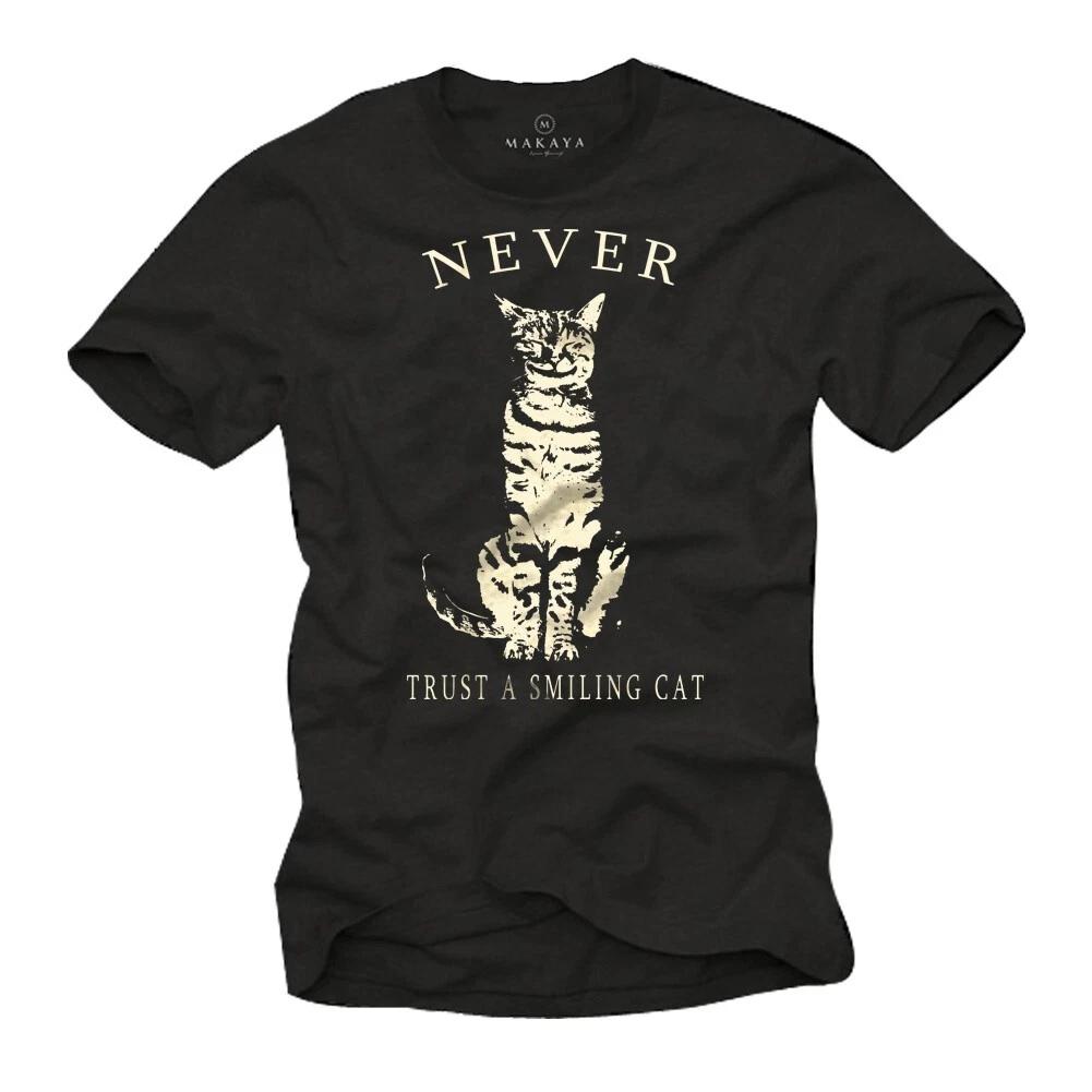 

FUNNY SLOGAN MEN CAT T-shirt WITH SEXY KITTY DESIGN - SHORTSLEEVE GOTHIC EMO TEE 4XL