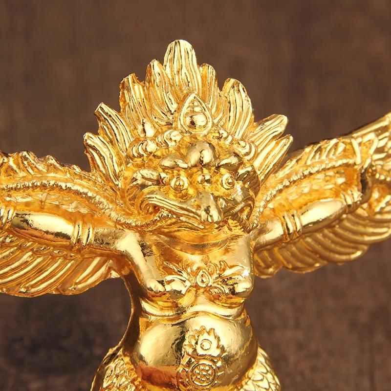Stop metalu, złocenie, złoto, dostawcy Feng Shui, Lucky Roc Garuda, wielki, złocisty, skrzydlaty ptak Peng