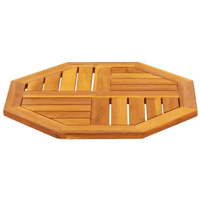 VidaXL Table Top 50x50x2 Cm Octagonal Solid Acacia Wood, Replacement Table Top, Wooden Table Top, 4004259