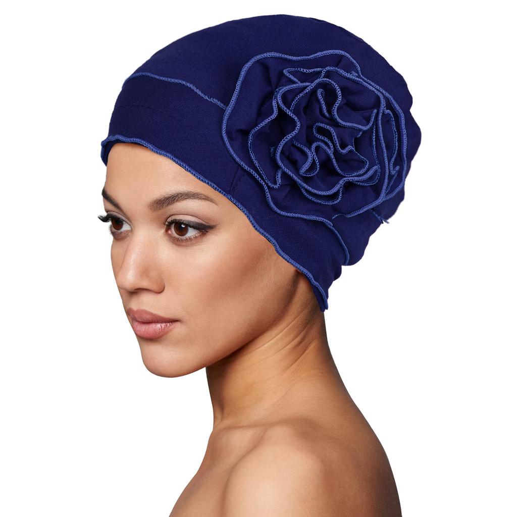 Turban Womens Floral Stretch Care Hat For Summer And Winter Fashion Accessories