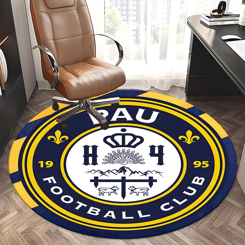 PAU Football Club Crest Chair mat Round Rug-Office carpet,Non-slip, Suitable for Living Rooms, Bedrooms Decor1205062a
