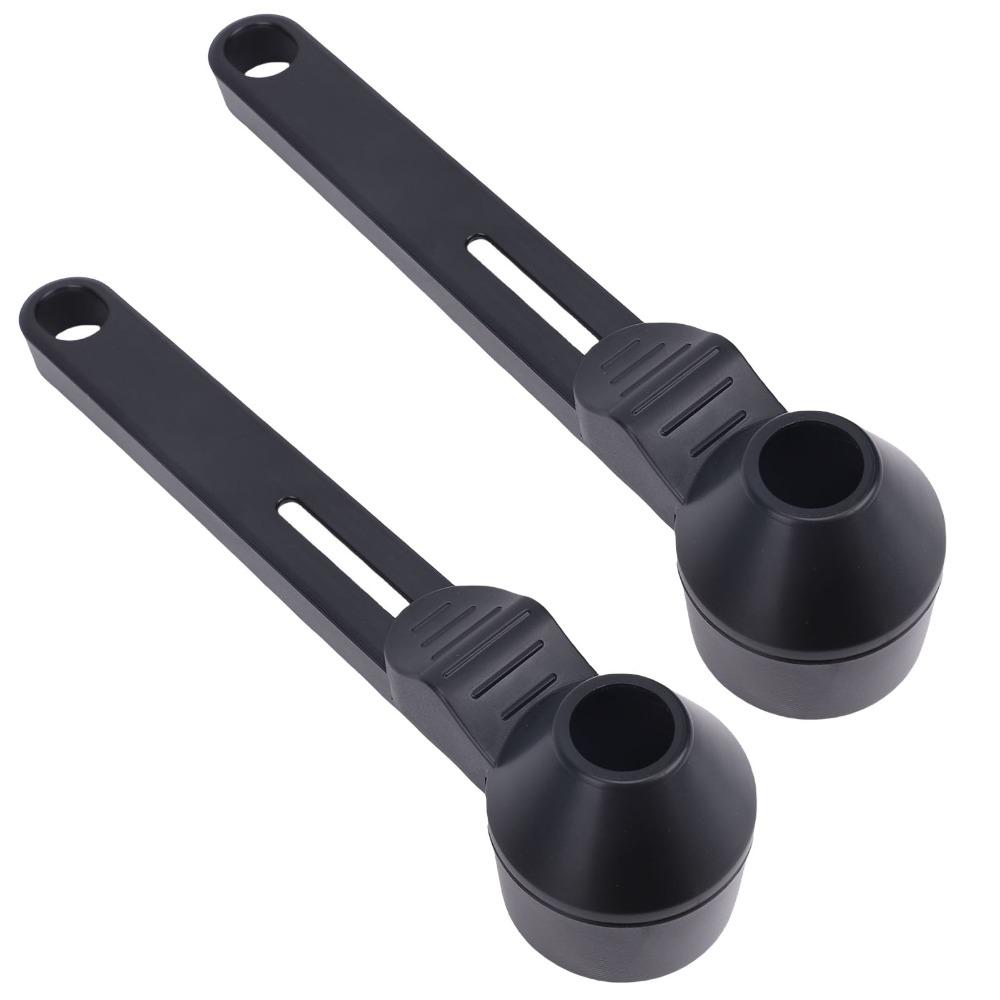 2PCS Set Spill-Free Coffee Measuring Spoons Black Color Scoop Funnel Coffee Scoop Funnels  Coffee