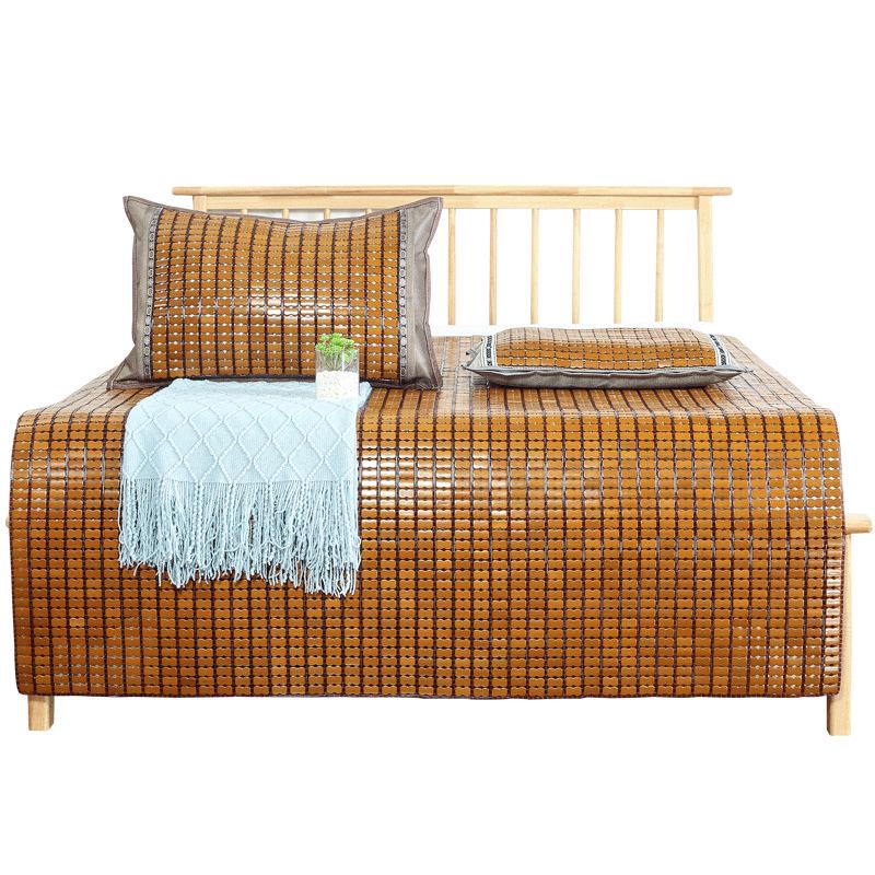 Karbonisierte Mahjong Kühlsofa & Bettmatte - Bambus, Faltbar, Sommer-Essential