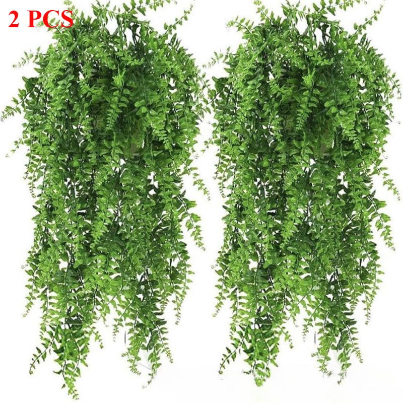 

2 шт. Искусственное настенное украшение для свадьбы, дома, искусственное растение, персидская настенная лоза, подвесной плющ, декоративное зеленое растение