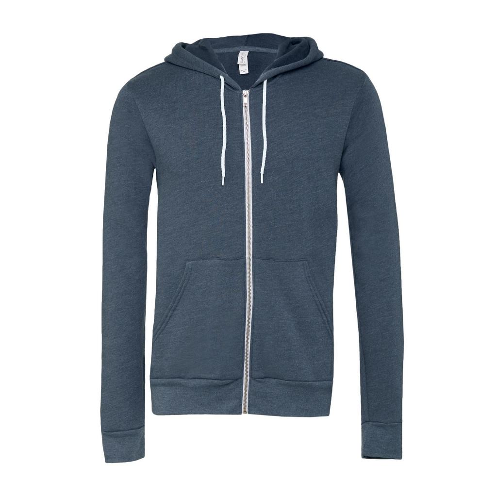 Bella + Canvas Unisex Adult Polycotton Full Zip Hoodie