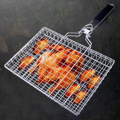 Compact BBQ Grilling Basket for Outdoor Cooking