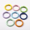 Colorful Heart-Shaped Keychains: DIY Jewelry Accessories with Spray-Painted Spring Clasps and Zinc Alloy Jump Rings