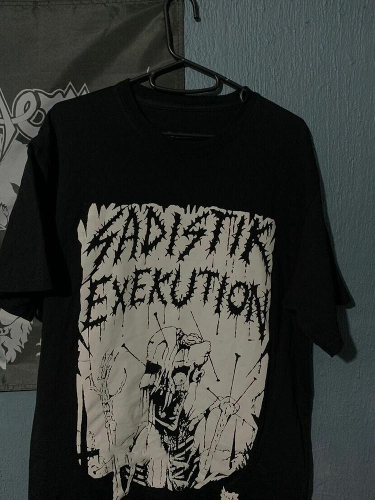 Sadistik Exekution Rock Band Black 100% Cotton Shirt Gift For Friend Unisex T-Shirt XXXXL