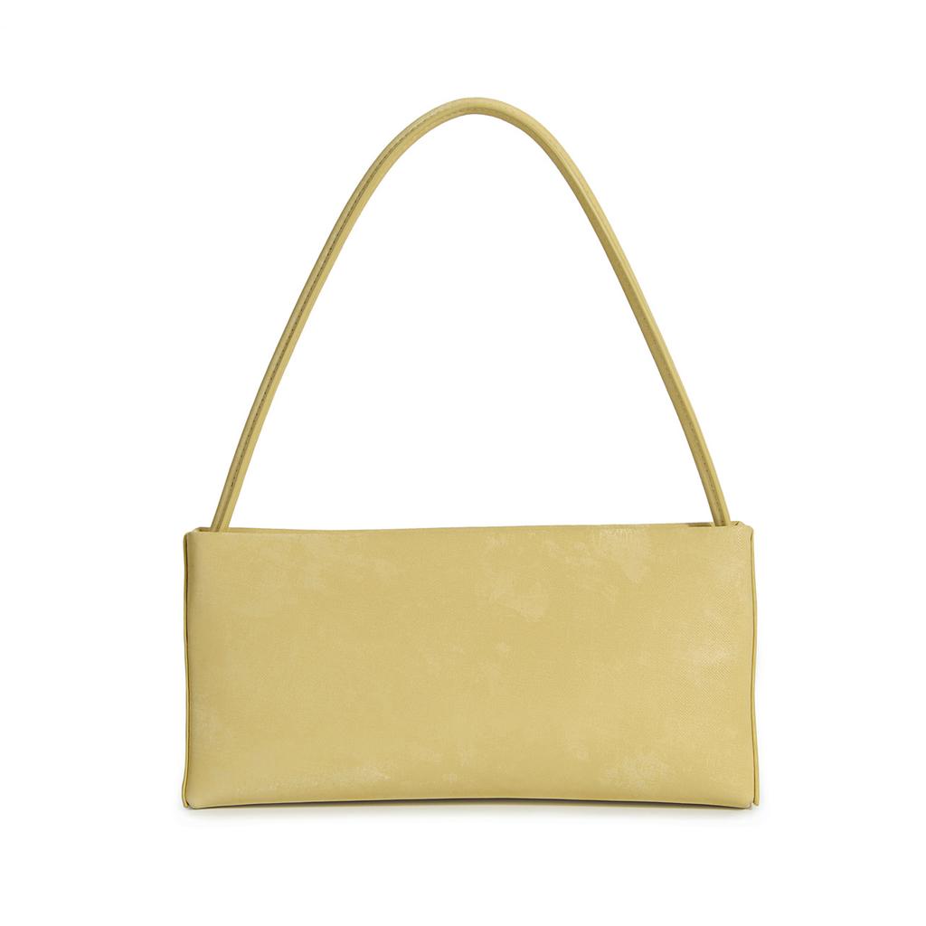 Vintage Underarm Bag Women Split Cow Leather French Style Simple Shoulder Crossbody Bags for Female