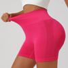 Seamless Peach Lift Yoga Shorts: Abdominal Tightening Three-Quarter Fitness Pants for Women