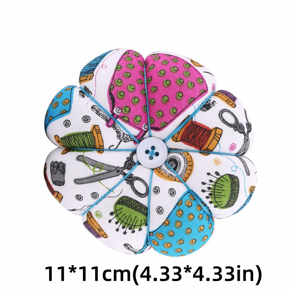 Needlework Wearable Pin Cushion Pumpkin Elastic Wrist Strap Sewing Needle Pad Needle Holder Hand Sewing