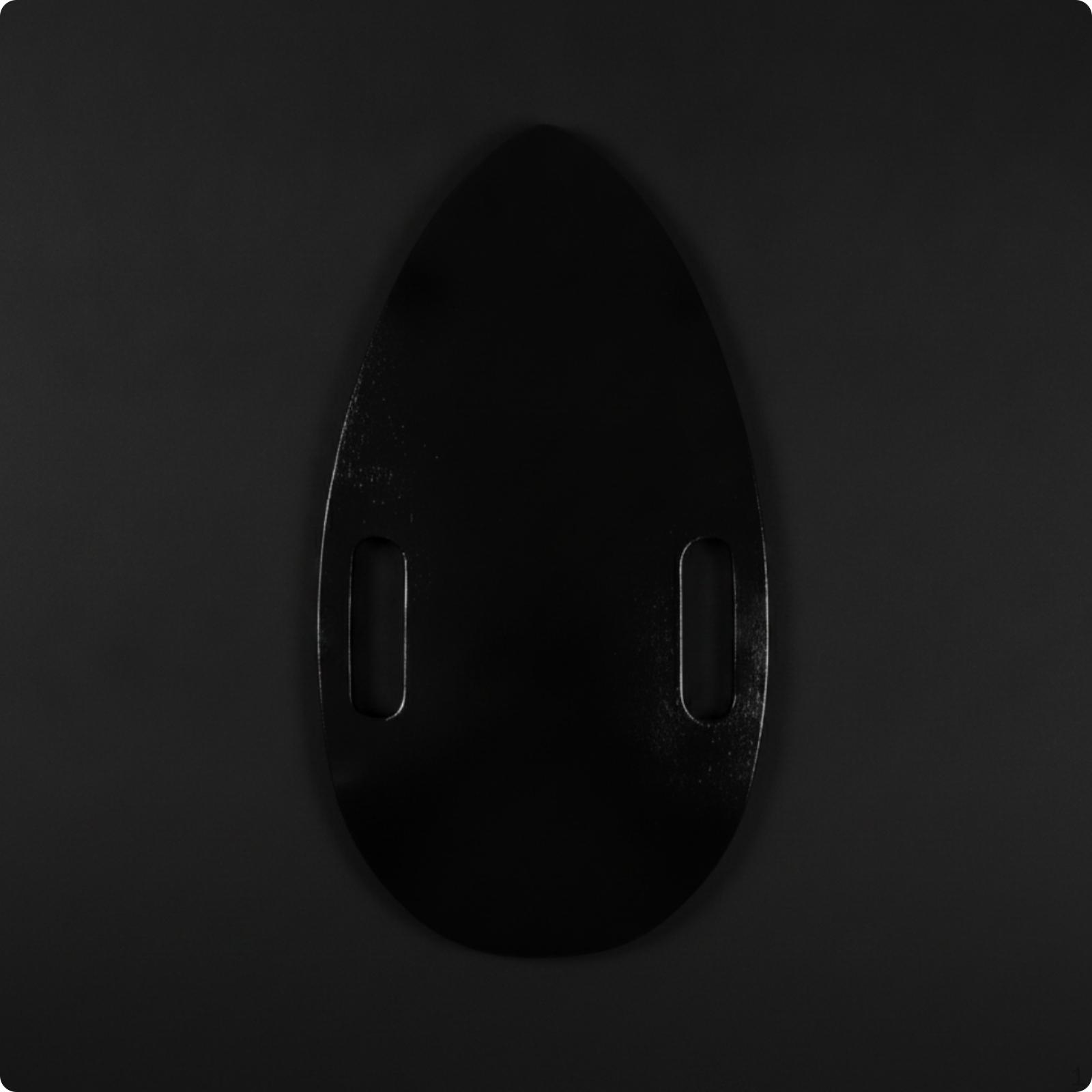 Mini Skateboard Deck PreDrilled Teardrop Carry Cutouts Sports Gear Black