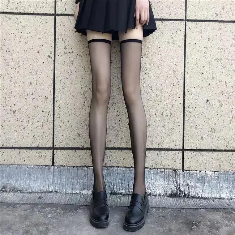 Sexy Hollowed Lace Mesh Stockings Bottomed Pantyhose Classic Lolita Fishnet  Women Netting Gothic Punk Retro Spider Web Tights